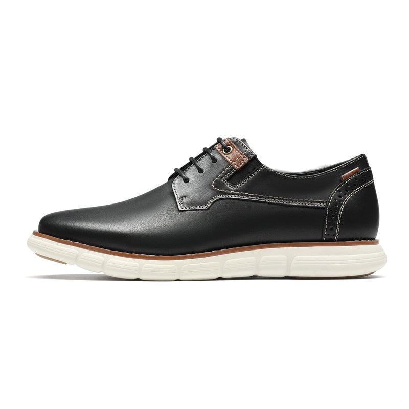 Bruno Marc Men's Crossflex Oxford Dress Sneakers Casual Leather Dress Shoes,Size 13,Black,Purpose-2 - Image 2